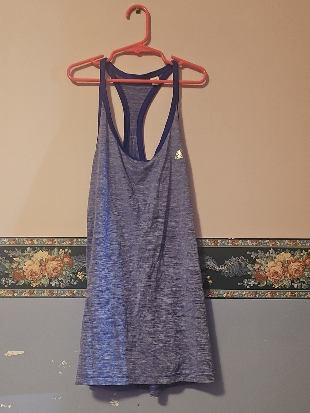 adidas Blue Heather Racerback Tank